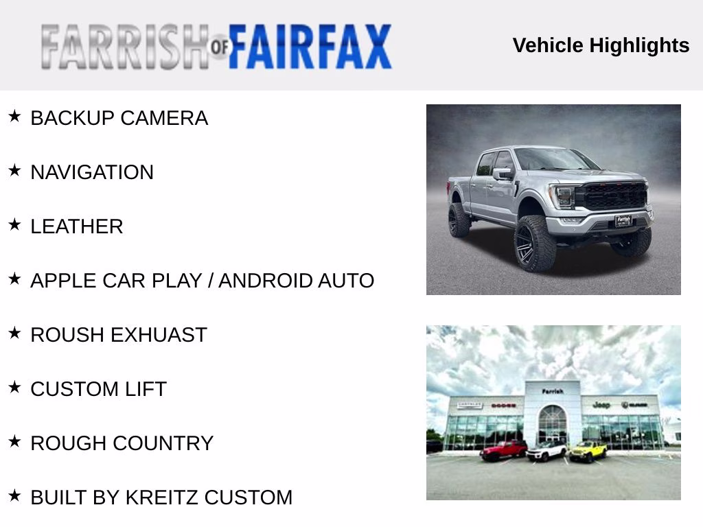 2022 Silver Metallic Ford F-150 Lariat 4X4 Truck