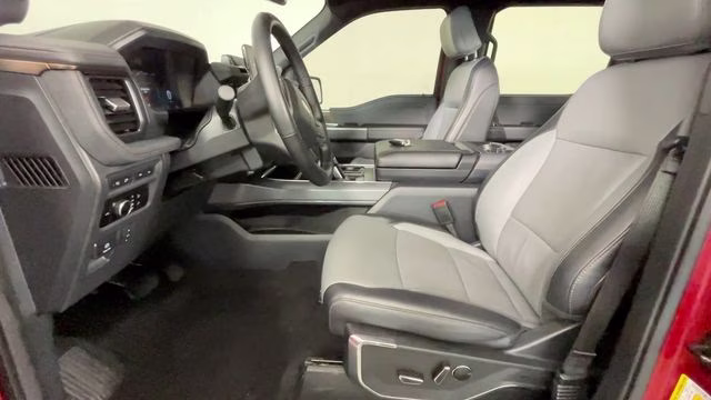 2023 Red Metallic Ford F-150 Lightning Lariat AWD Truck