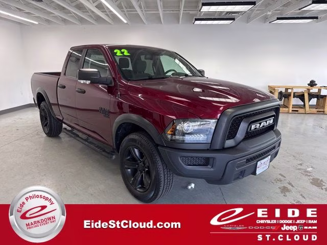 2022 Delmonico Red Pearlcoat Ram 1500 Warlock 4X4 Truck
