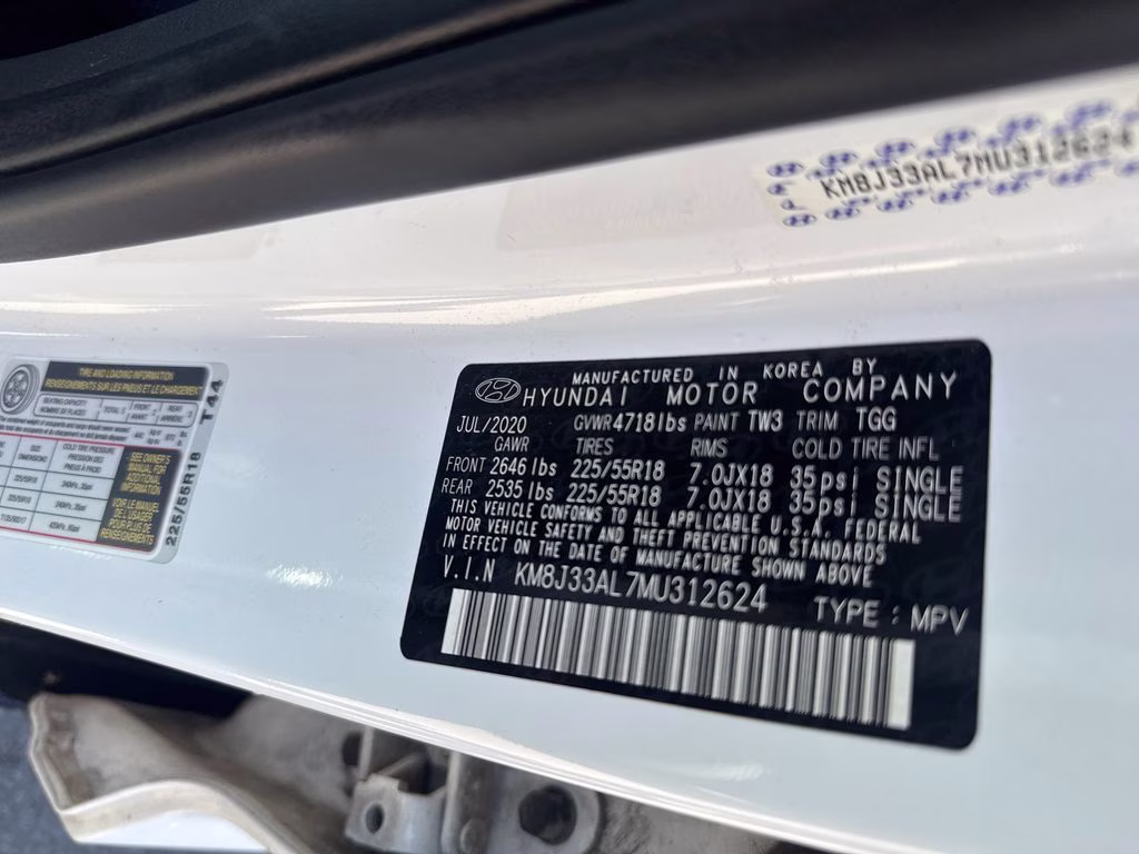2021 White Cream Hyundai Tucson SEL FWD SUV
