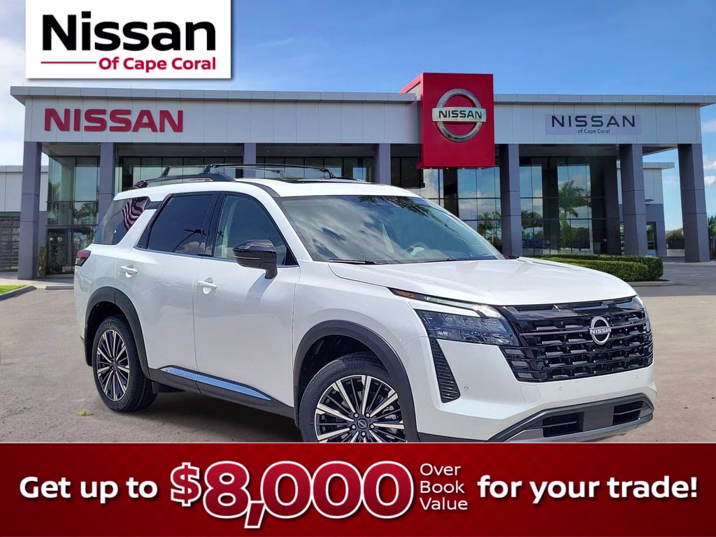 2026 Everest White Pearl Tricoat Nissan Pathfinder Platinum 4X4 SUV