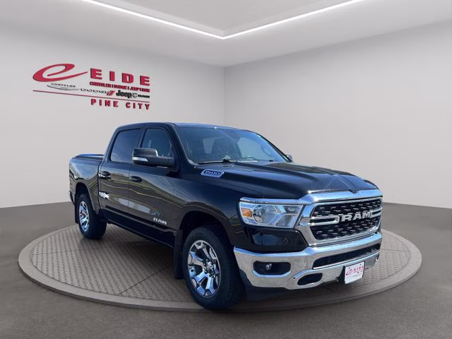 2022 Diamond Black Crystal Pearlcoat Ram 1500 Big Horn 4X4 Truck