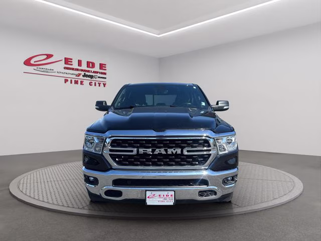 2022 Diamond Black Crystal Pearlcoat Ram 1500 Big Horn 4X4 Truck