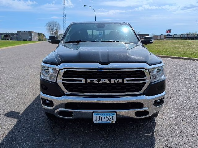 2022 Diamond Black Crystal Pearlcoat Ram 1500 Big Horn 4X4 Truck