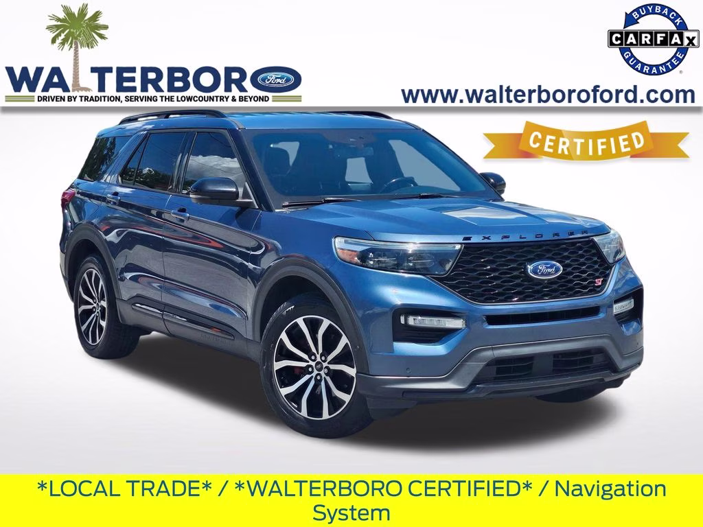 2020 Blue Metallic Ford Explorer ST 4X4 SUV