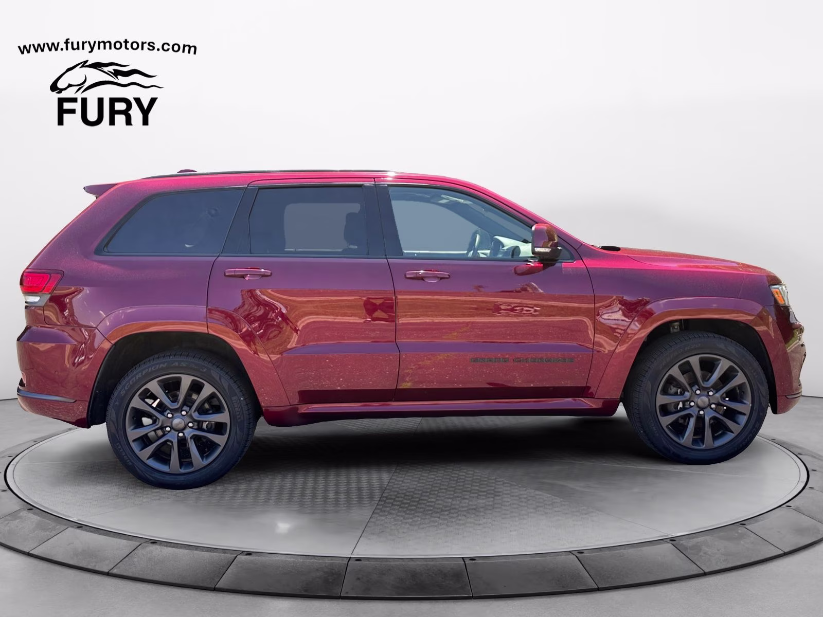 2019 Velvet Red Pearlcoat Jeep Grand Cherokee Overland 4X4 SUV