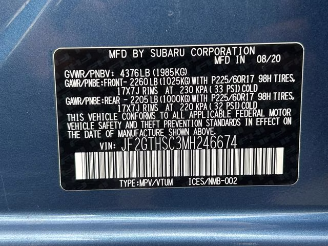 2021 Horizon Blue Pearl Subaru Crosstrek Sport AWD SUV