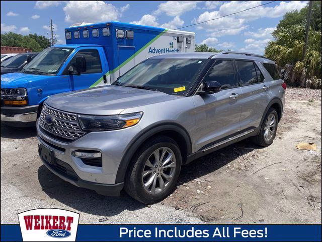 2021 Silver Metallic Ford Explorer Limited 4X4 SUV