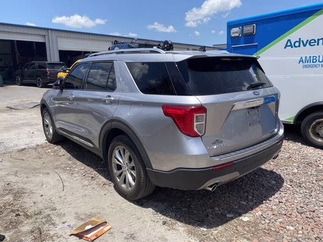 2021 Silver Metallic Ford Explorer Limited 4X4 SUV