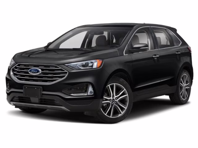2019 Agate Black Metallic Ford Edge Titanium FWD