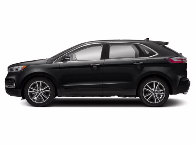2019 Agate Black Metallic Ford Edge Titanium FWD