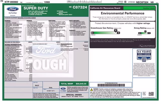 2022 Black Metallic Ford Super Duty F-350 SRW XLT 4X4 Truck