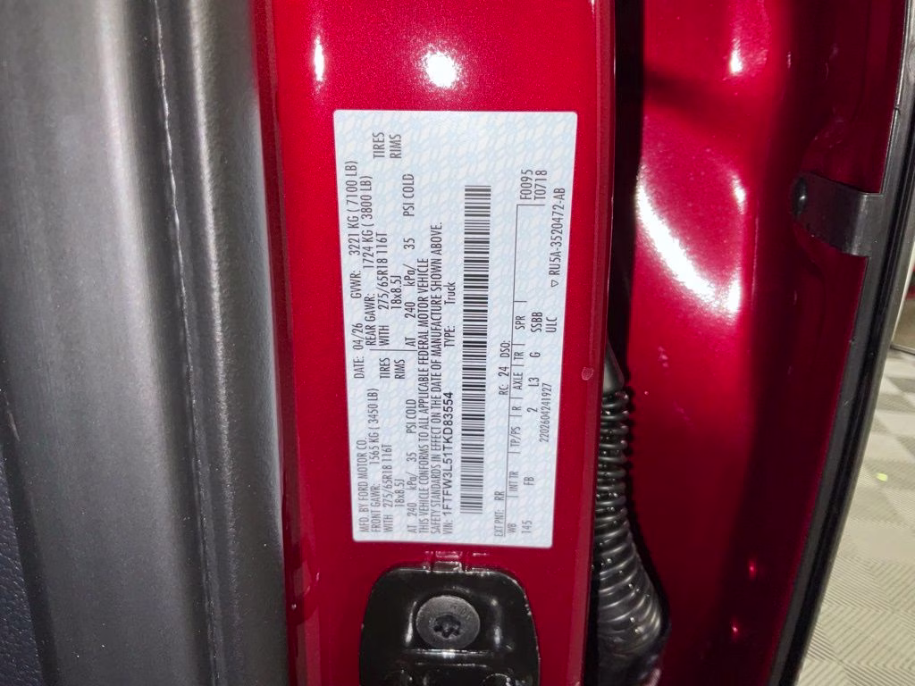 2026 Ruby Red Ford F-150 XLT 4X4 Truck