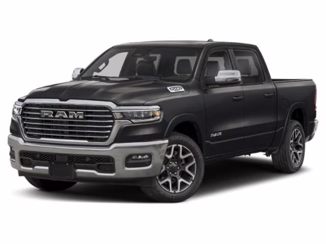 2025 Diamond Black Crystal Pearlcoat Ram 1500 Laramie 4X4 Truck