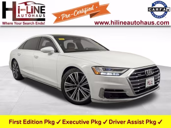 2019 Glacier White Metallic Audi A8 L 60 AWD Sedan