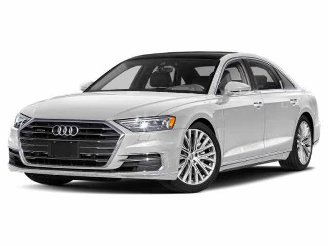 2019 White Audi A8 L 60 AWD Sedan