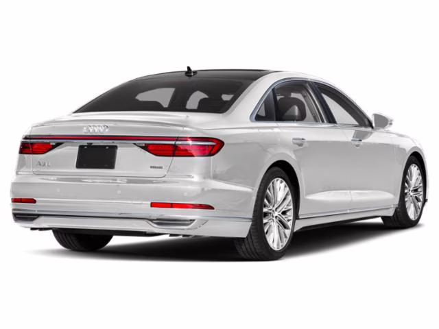 2019 White Audi A8 L 60 AWD Sedan
