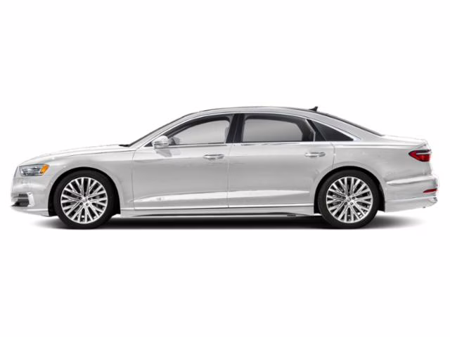 2019 White Audi A8 L 60 AWD Sedan