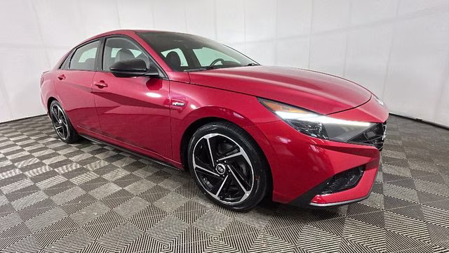 2023 Scarlet Red Pearl Hyundai Elantra N Line FWD Sedan