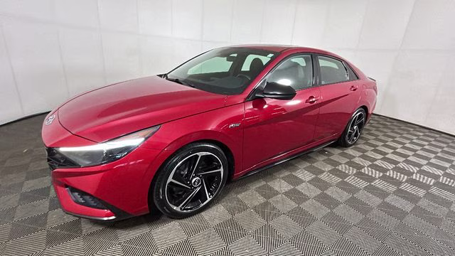 2023 Scarlet Red Pearl Hyundai Elantra N Line FWD Sedan