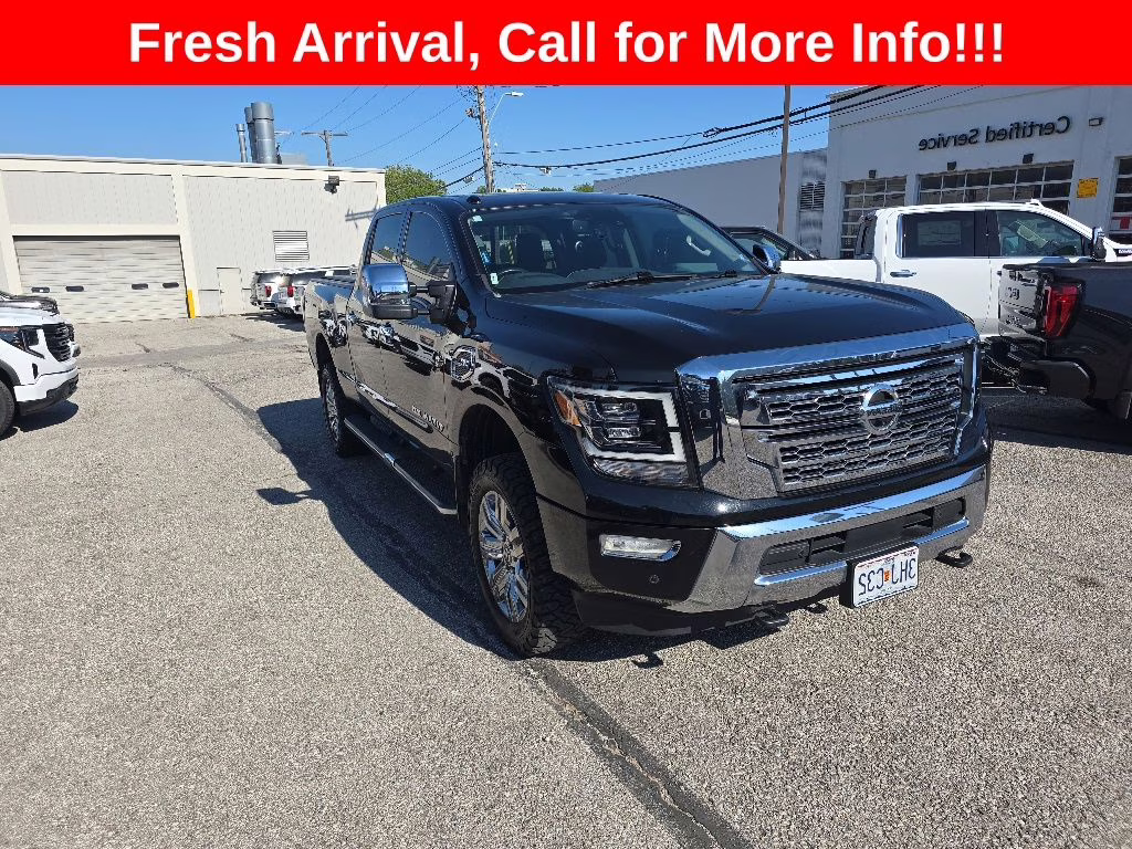 2020 Super Black Nissan Titan XD SL 4X4 Truck