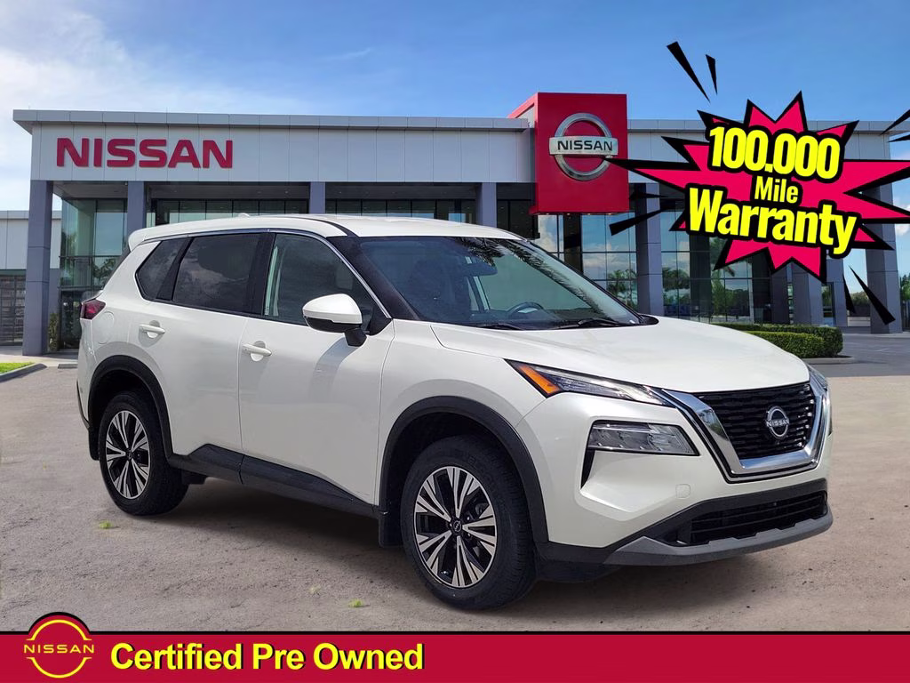2023 Pearl White Tricoat Nissan Rogue SV FWD SUV