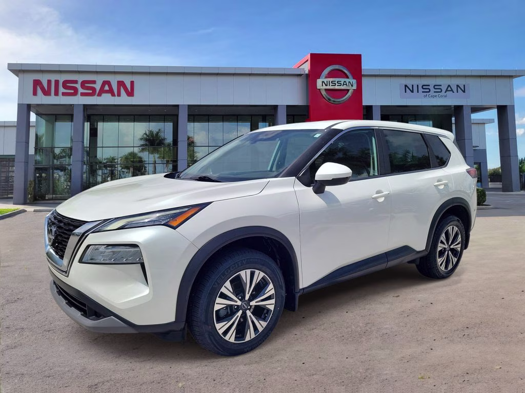 2023 Pearl White Tricoat Nissan Rogue SV FWD SUV