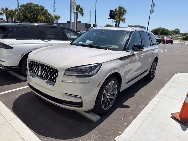 2023 Ceramic Pearl Metallic Tri-Coat Lincoln Aviator Plug-In Hybrid Grand Touring AWD SUV