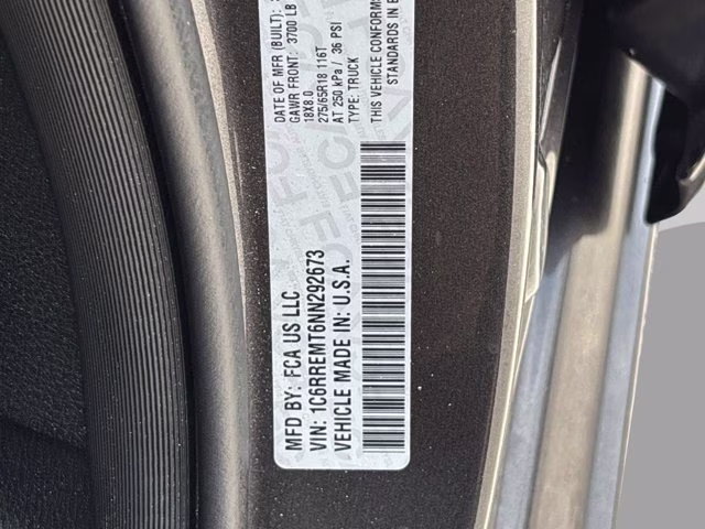 2022 Granite Crystal Metallic Clearcoat Ram 1500 Big Horn/Lone Star RWD Truck