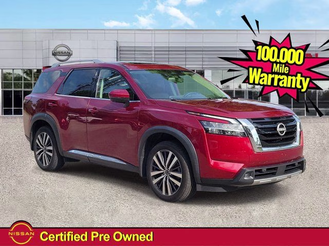 2022 Scarlet Ember Tintcoat Nissan Pathfinder Platinum 4X4 SUV