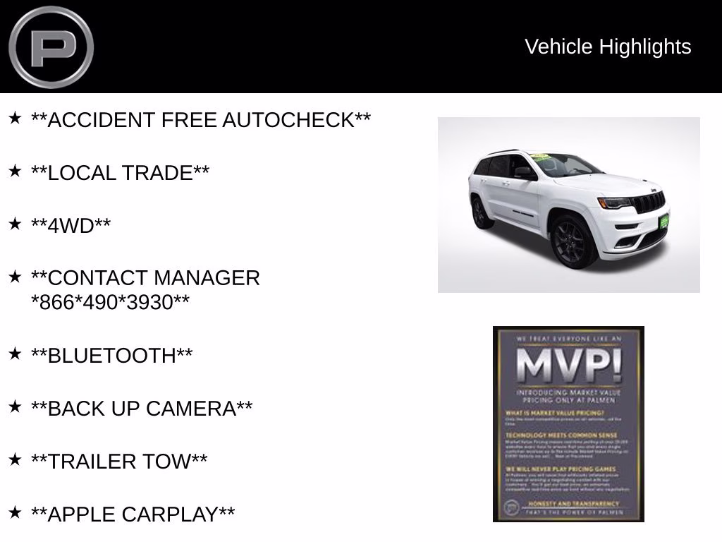 2020 Bright White Clearcoat Jeep Grand Cherokee Limited X 4X4 SUV