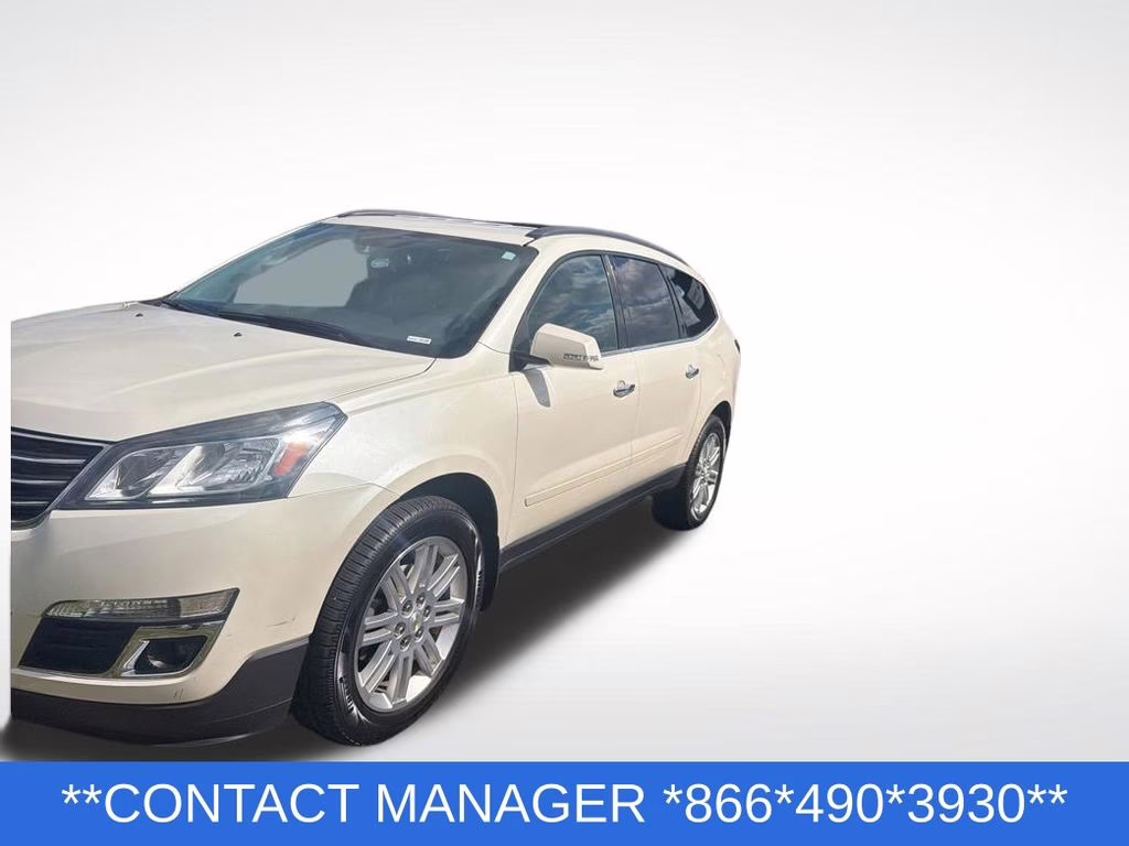 2015 White Diamond Clearcoat Chevrolet Traverse LT FWD SUV