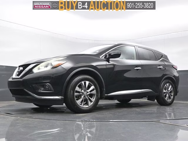 2015 Magnetic Black Metallic Nissan Murano SL AWD SUV