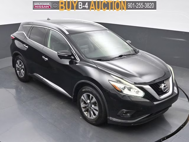 2015 Magnetic Black Metallic Nissan Murano SL AWD SUV