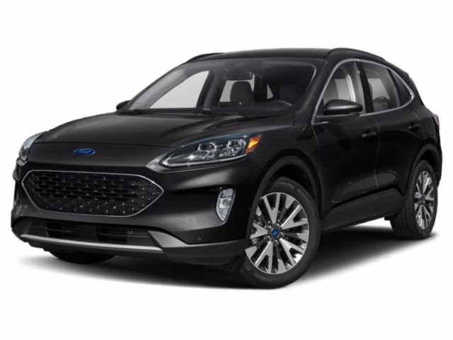 2021 Black Metallic Ford Escape Hybrid Titanium FWD SUV