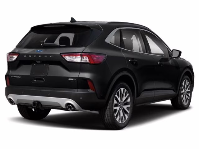 2021 Black Metallic Ford Escape Hybrid Titanium FWD SUV