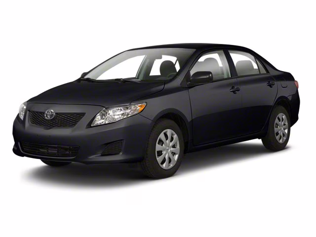 2010 Black Toyota Corolla LE FWD Sedan