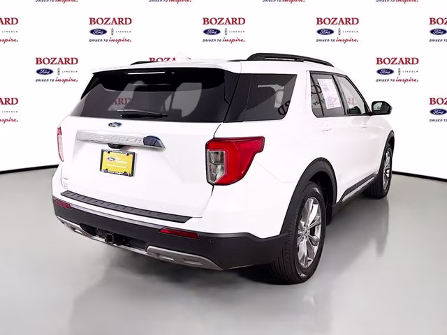 2023 White Metallic Ford Explorer XLT RWD SUV