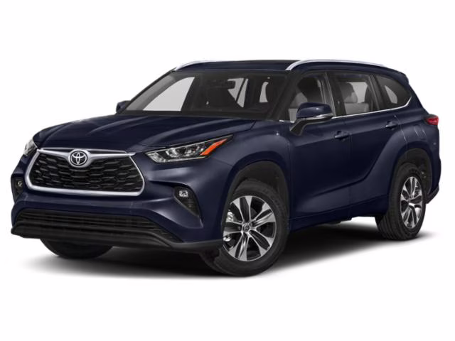 2021 Blue Toyota Highlander XLE AWD SUV