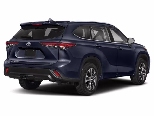 2021 Blue Toyota Highlander XLE AWD SUV