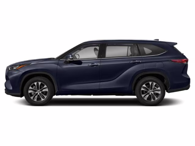 2021 Blue Toyota Highlander XLE AWD SUV