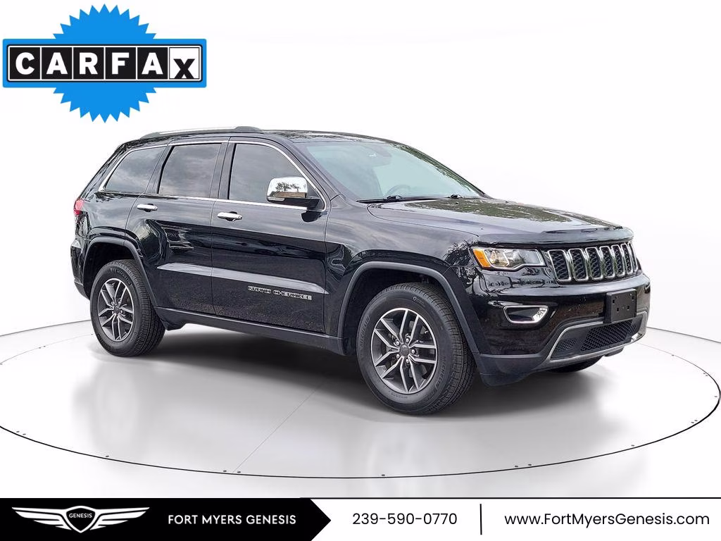 2019 Diamond Black Crystal Pearlcoat Jeep Grand Cherokee Limited 4X4 SUV