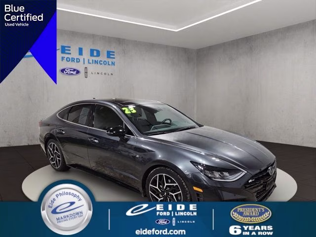 2023 Portofino Gray Hyundai Sonata N Line FWD Sedan