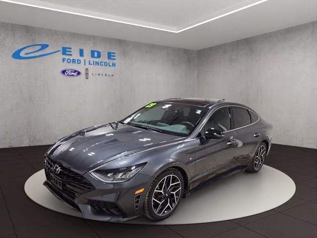 2023 Portofino Gray Hyundai Sonata N Line FWD Sedan