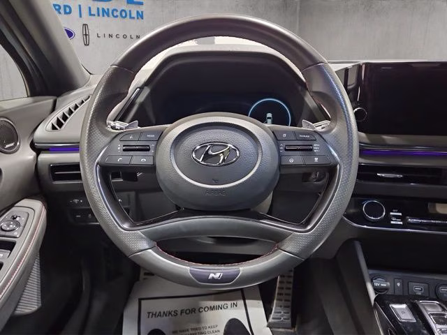 2023 Portofino Gray Hyundai Sonata N Line FWD Sedan