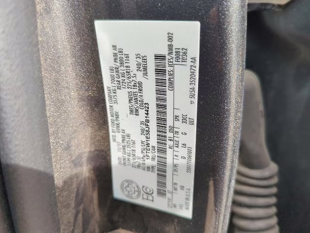 2018 Gray Ford F-150 Lariat 4X4 Truck