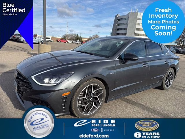 2023 Portofino Gray Hyundai Sonata N Line FWD Sedan