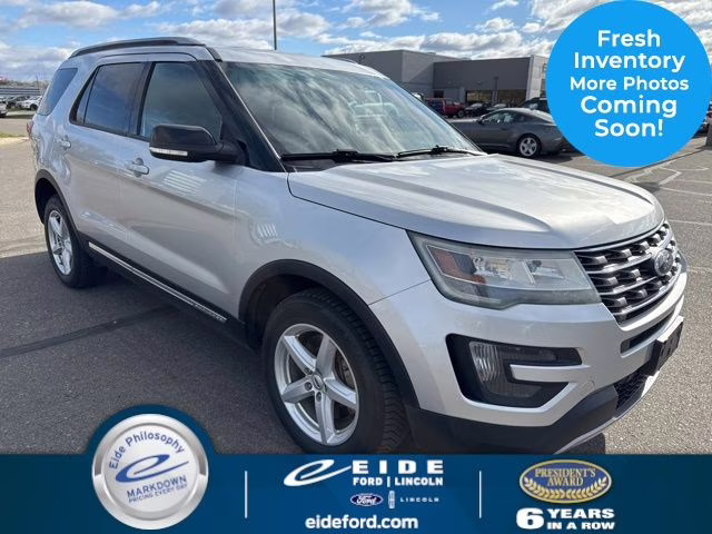 2016 Ingot Silver Ford Explorer XLT 4X4 SUV