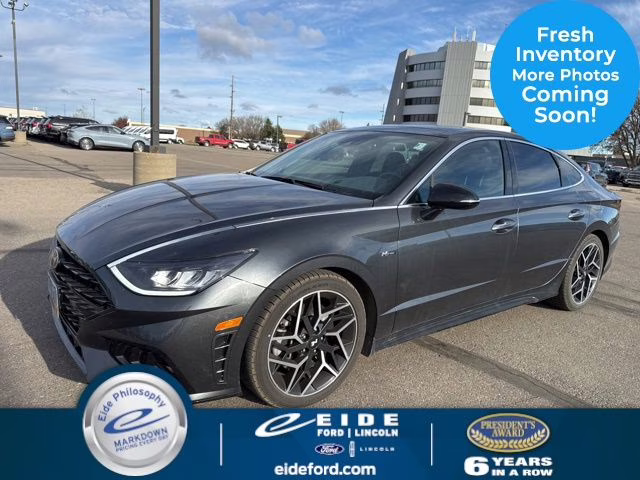 2023 Portofino Gray Hyundai Sonata N Line FWD Sedan