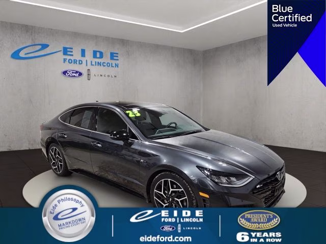 2023 Portofino Gray Hyundai Sonata N Line FWD Sedan